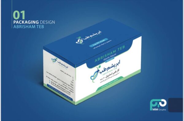 گاز طبی استریل ابریشم طب مدل 050 بسته 50 عددی